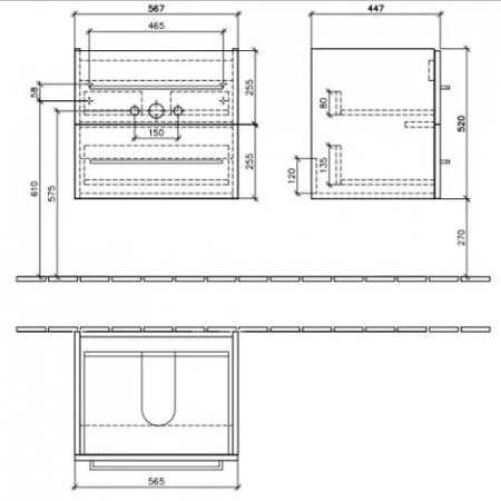 Тумба под раковину Villeroy&Boch Avento A88900B2