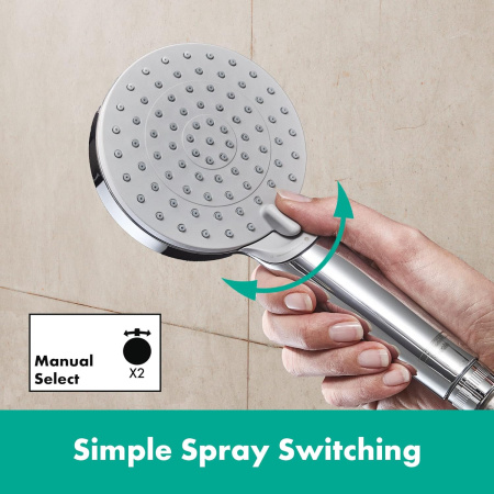 Смеситель на борт ванны с душевым набором Hansgrohe Vernis Blend 71461000 хром