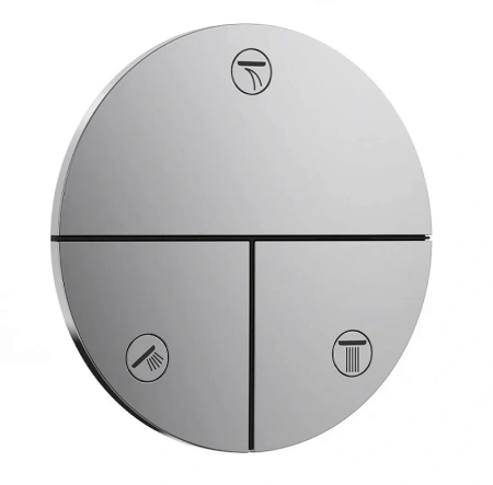 Переключатель потоков на 3 положения Hansgrohe ShowerSelect Comfort S 15558000 хром
