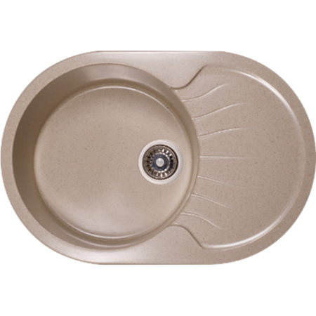 Мойка гранитная Ganzer 50x76 см (бежевый) GZ50076М
