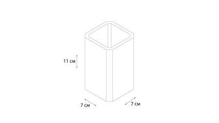 Стакан для зубных щеток Fixsen Text FX-230-3
