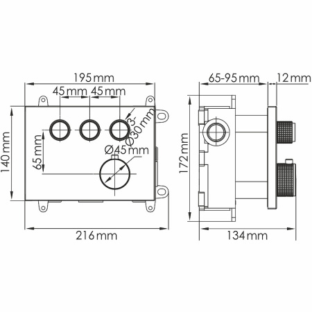 Смеситель для душа WasserKRAFT Aisch 5558 Thermo