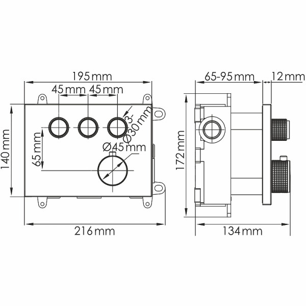 Смеситель для душа WasserKRAFT Aisch 5558 Thermo