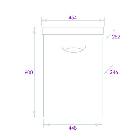 Тумба под раковину подвесная Onika Комо 45 104507