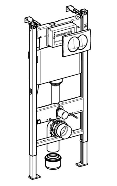 Унитаз Aquatek AQ1901-00 с инсталляцией Geberit Duofix Basic Delta 111.154.11.1