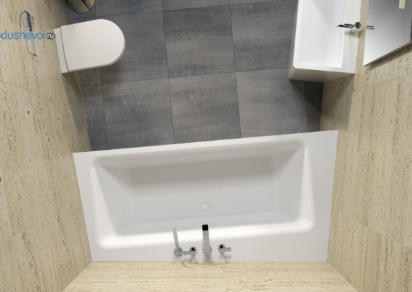 Ванна из искуственного камня Riho ZAMORA 220x100 BS4700500000000 Ванна из искуственного камня Riho ZAMORA 220x100 BS4700500000000