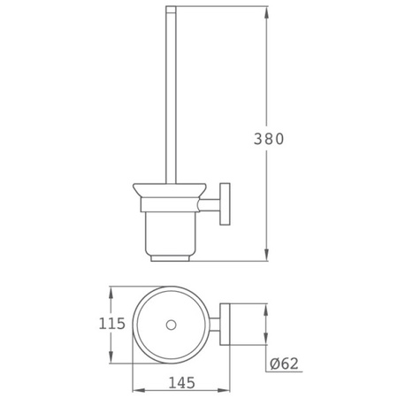 Туалетный ершик Teka Alaior 17068020G3