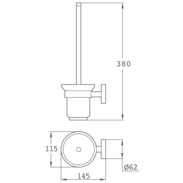 Туалетный ершик Teka Alaior 17068020G3