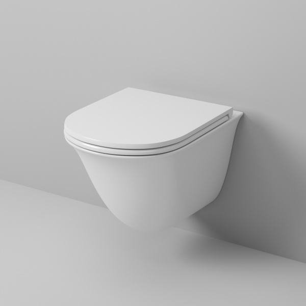 Унитаз подвесной безободковый Grossman  GR-4412S с сиденьем микролифт