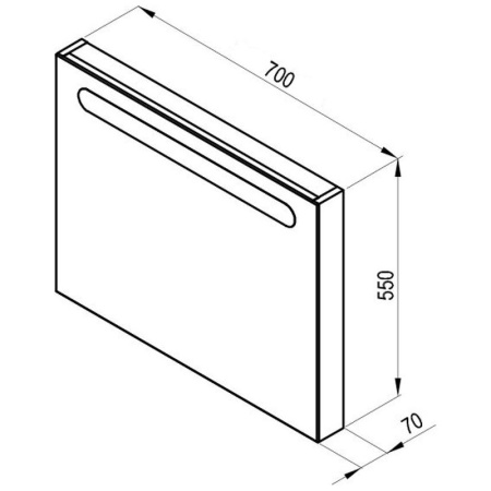 Зеркало Ravak Chrome 70 X000000969