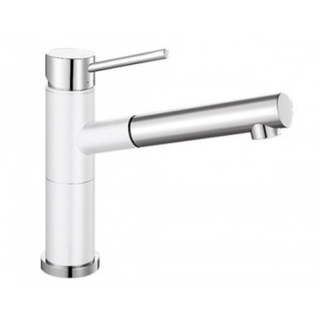 Смеситель Blanco Alta-S Compact Silgranit (белый/хром) 515327