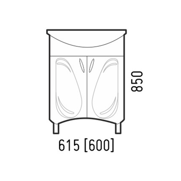 Тумба напольная Corozo Кентис 60 SD-00000314