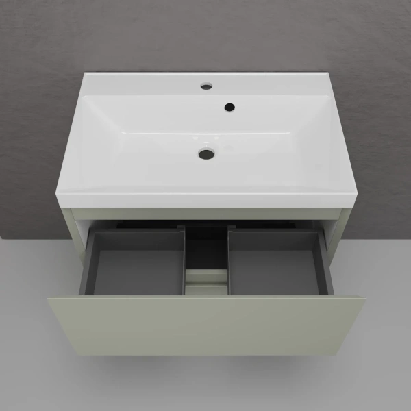 Тумба напольная без раковины 70 см Style Line Манхэттен ЛС-00002376 оливковый матовый