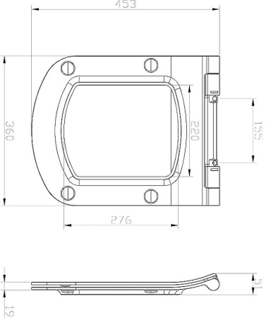 Сиденье для унитаза Ravak Classic Slim X01673
