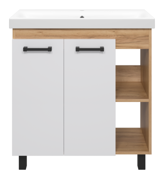 Тумба с раковиной Misty Крафт 80 УТ000013344