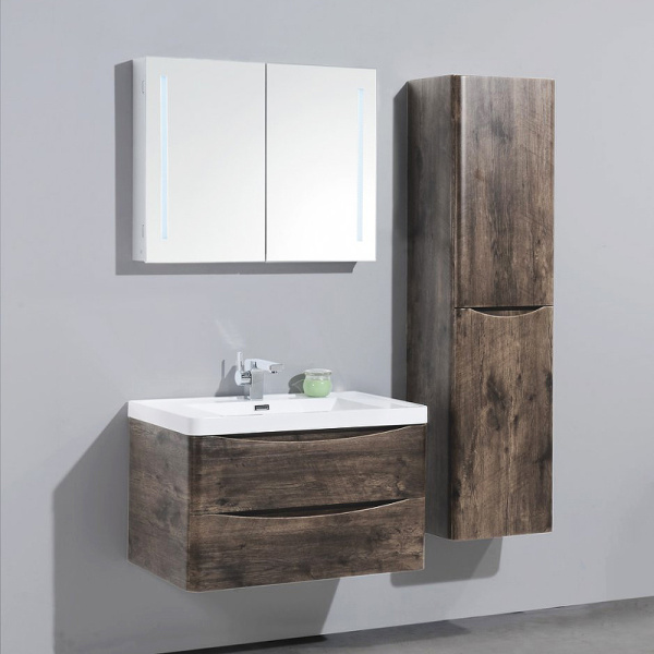 База под раковину подвесная BelBagno ANCONA-N-800-2C-SO-RW Rovere Moro