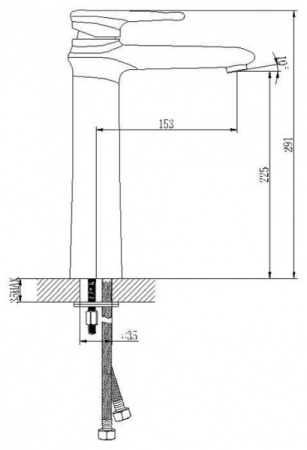 Смеситель для раковины Lemark Status (LM4409C)