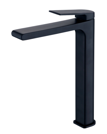 Смеситель для накладной раковины однорычажный высокий Orange Gauss M30-121b черный