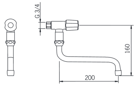 Кран спускной Oras 101027AC