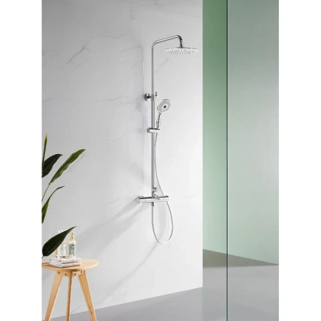 Душевая система с изливом Arrow AMG13SH857 хром