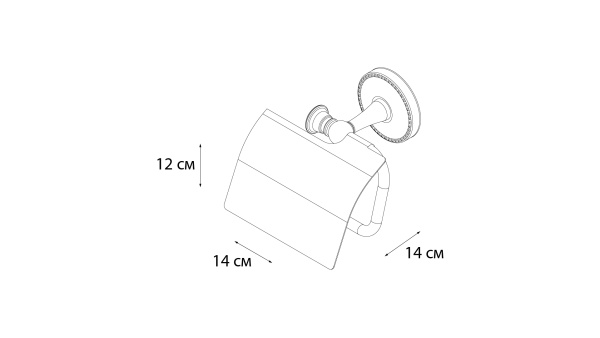 Бумагодержатель FIXSEN ADELE с крышкой FX-55010