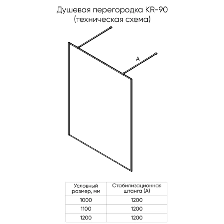Душевая перегородка Veconi Korato KR-90GС (120x200) KR90GC-120-09-C4 брашированное золото
