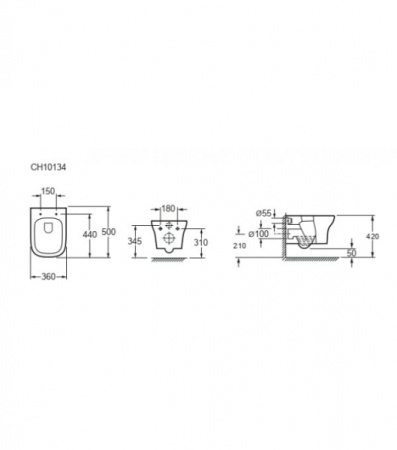 Унитаз подвесной Grossman GR-P3012