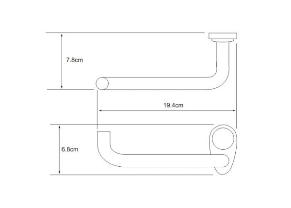 Держатель туалетной бумаги без крышки WasserKraft Main 9296