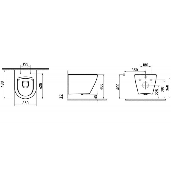 Комплект унитаза с инсталляцией Berges Wasserhaus Atom 042447