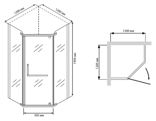 Душевой угол RGW PA-81 01088122-11