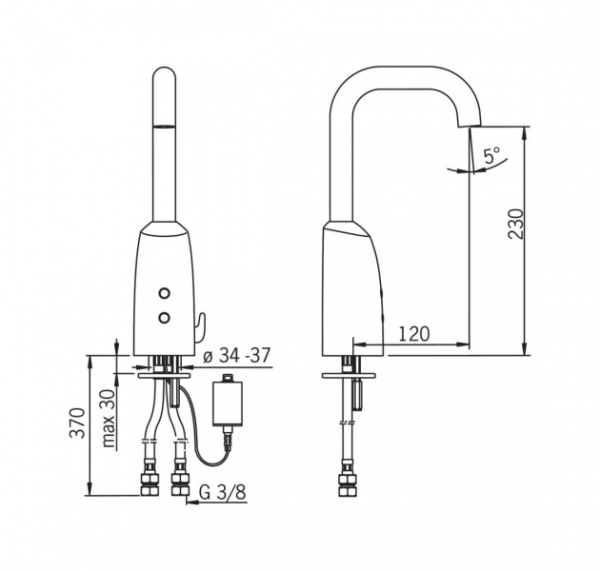 Cмеситель для умывальника Oras Electra 6330F Cмеситель для умывальника Oras Electra 6330F