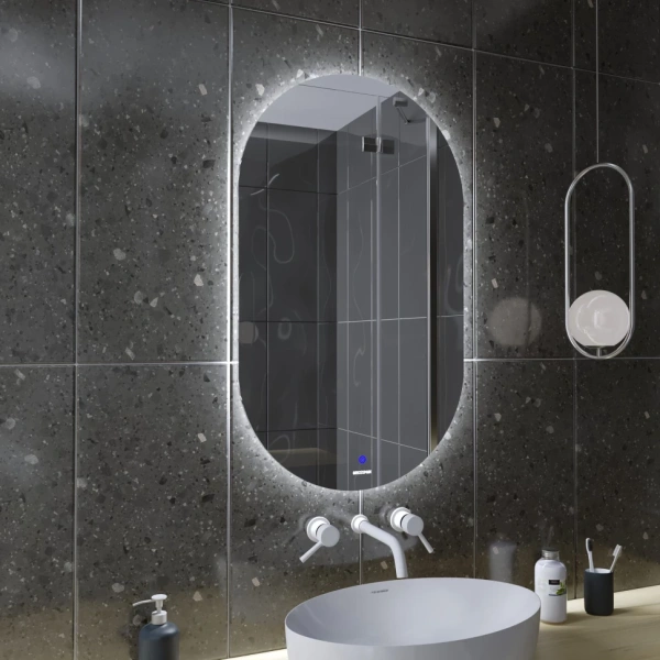 Зеркало (60х100) Grossman NERO-промо 2460100 LED с сенсорным выключателем