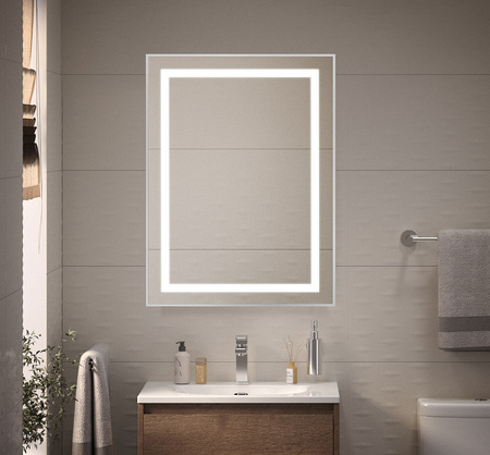 Зеркало (50х80) BelBagno Kraft SPC-KRAFT-500-800-SENS-AL с подсветкой
