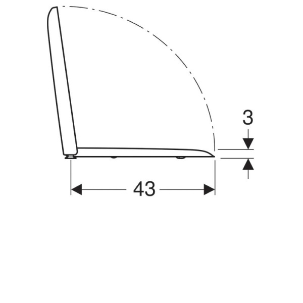 Крышка-сиденье Geberit iCon Square с микролифтом 500.837.01.1