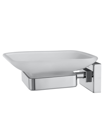 Мыльница с держателем WONZON & WOGHAND FLAT, хром WW-9722