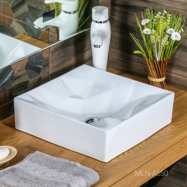 Раковина накладная (40х40) Melana A550-805