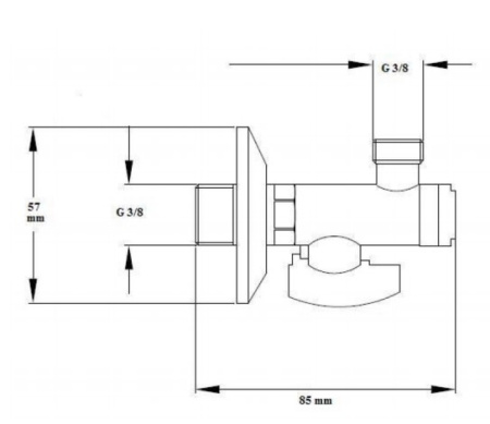 Шланговое подключение с вентилем Margaroli 58FGL