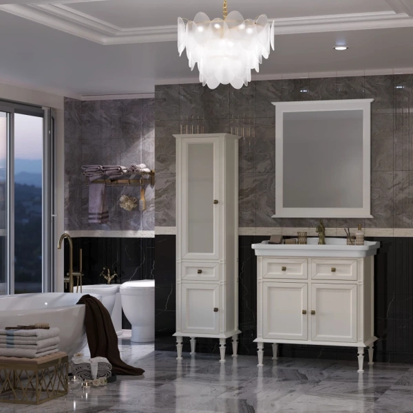 Пенал Opadiris Кантара, цвет слоновая кость, левый 00-00004342