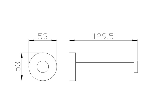 Держатель для запасной туалетной бумаги WONZON & WOGHAND EASY, хром WW-8106