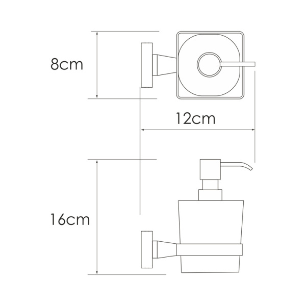 Дозатор для жидкого мыла WasserKRAFT Rhin K-8799