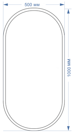 Зеркало (50х100) Silver Mirrors  Виола-лофт ФР-00002431