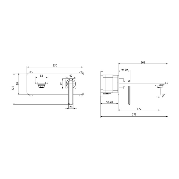 Смеситель для раковины Lemark Mista LM6426WG Смеситель для раковины Lemark Mista LM6426WG