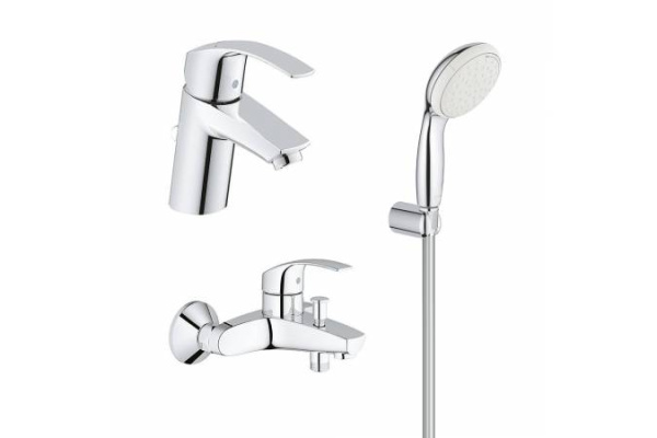 Комплект смесителей для ванной комнаты Grohe Eurosmart New 123582 (124470)
