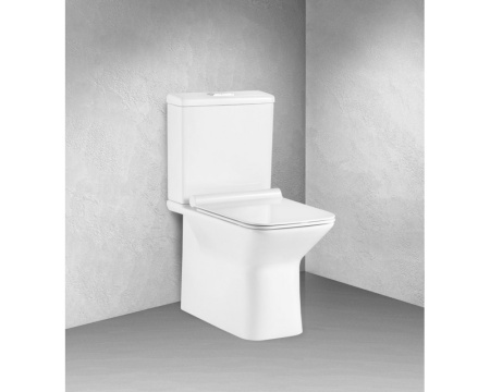 Унитаз напольный безободковый BelBagno Romano BB248CPR-P