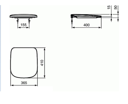Крышка-сиденье Ideal Standard Tesi Silk White T3527V1