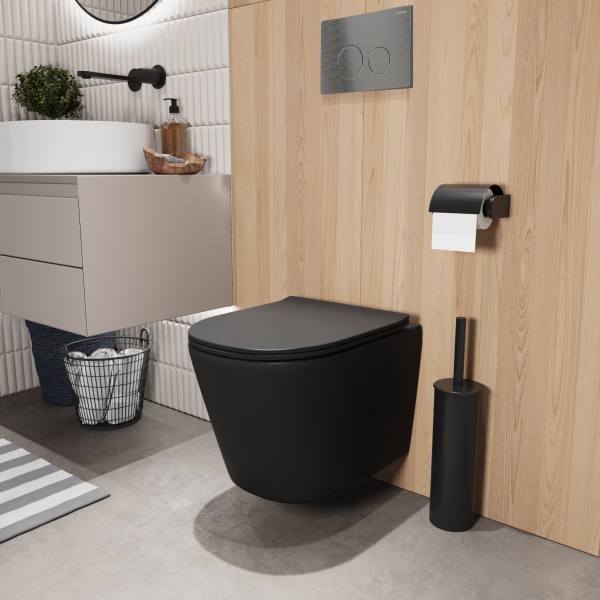 Комплект унитаза с инсталляцией Grossman Style 97.4477BMSQ.05.42M с клавишей смыва