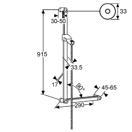 Душевая штанга Kludi Medi Care 6150305-00