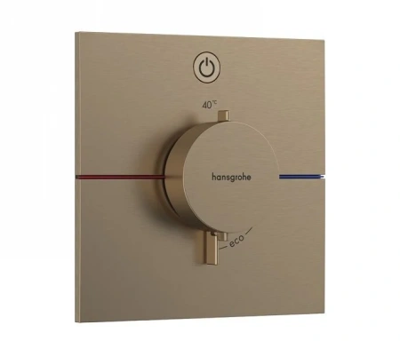 Термостат для душа Hansgrohe ShowerSelect Comfort E 15571140 шлифованная бронза 