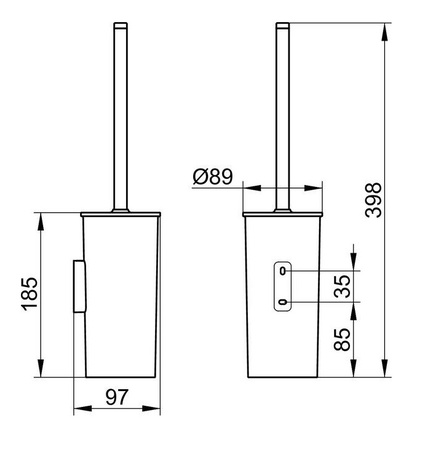 Ершик для унитаза Keuco Collection Moll 12764010101