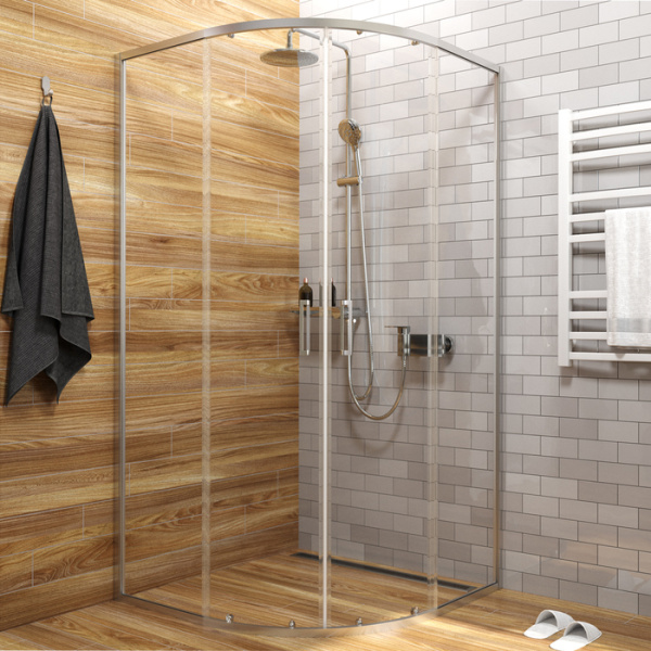 Душевое ограждение IDDIS Zodiac глянцевый алюминиевый профиль 100х100х195 см (ZOD6CR0i23)